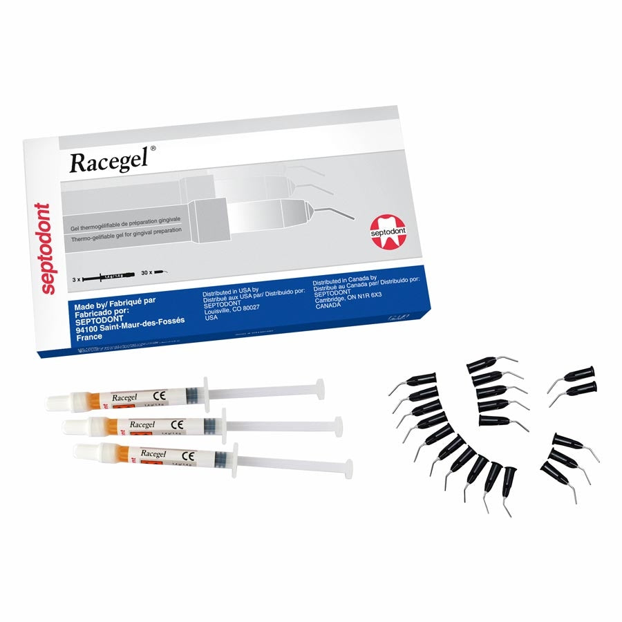 Septodont C0500 Racegel Hemostatic Gingival Prep Gel Dental Kit EXP Feb 2025 Septodont C0500 Racegel Hemostatic Gingival Prep Gel Dental Kit EXP Feb 2025